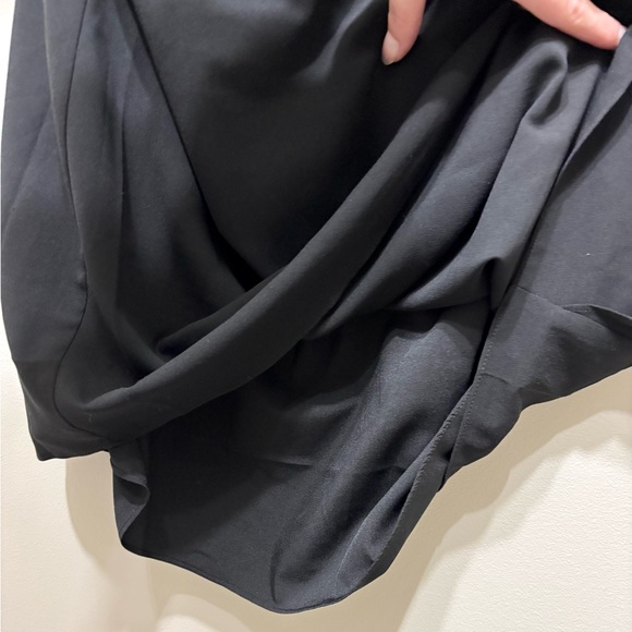 Naked Zebra Semi Formal Ruffle Tank Relaxed Fit Mini Dress Black - Picture 7 of 10